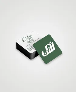 کپی کارت ویزیت تعداد کم - گلاسه دورو (مربع 5 * 5)
