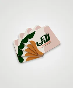کارت ویزیت تعداد کم - گلاسه یکرو (مربع 5 * 5)